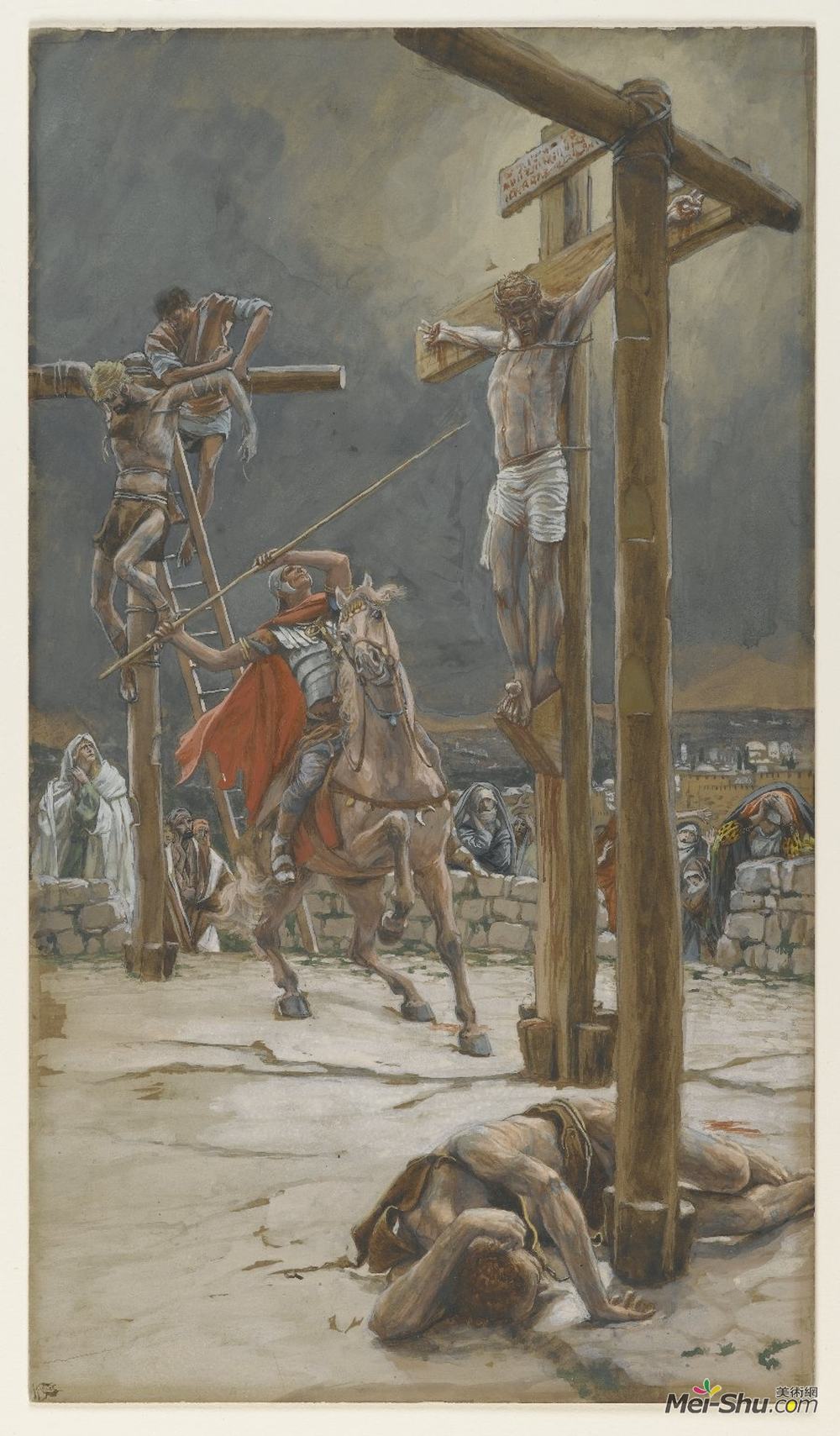 詹姆斯·天梭(James Tissot)高清作品《兰斯的罢工》