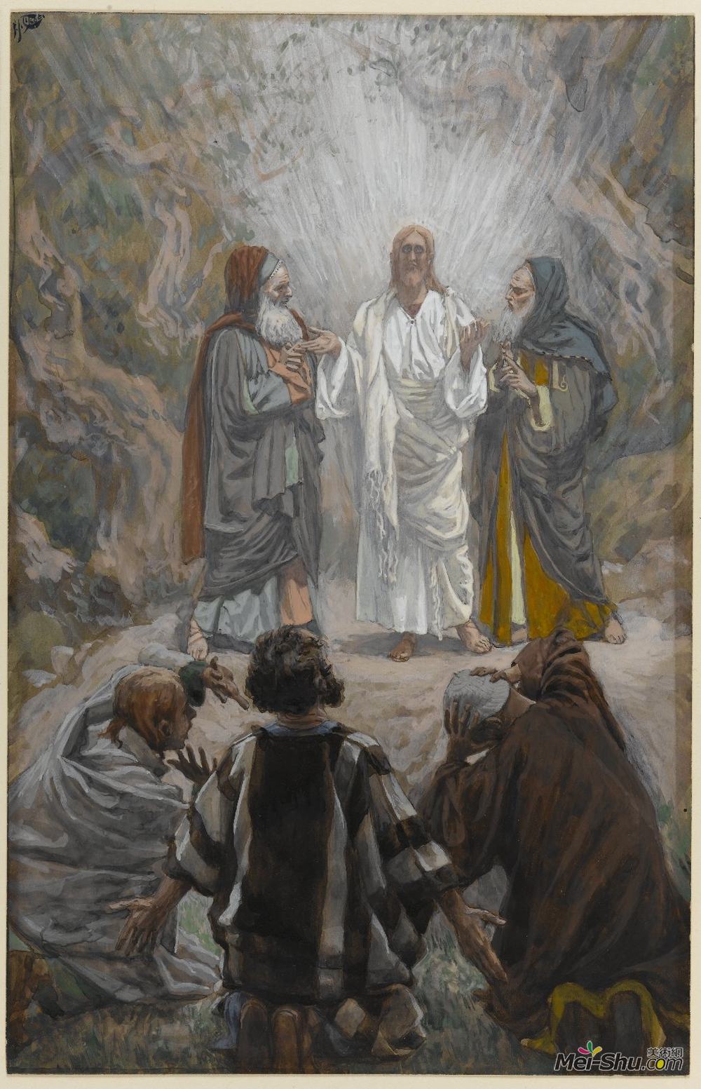 詹姆斯·天梭(James Tissot)高清作品《The Transfiguration (La transfiguration)》