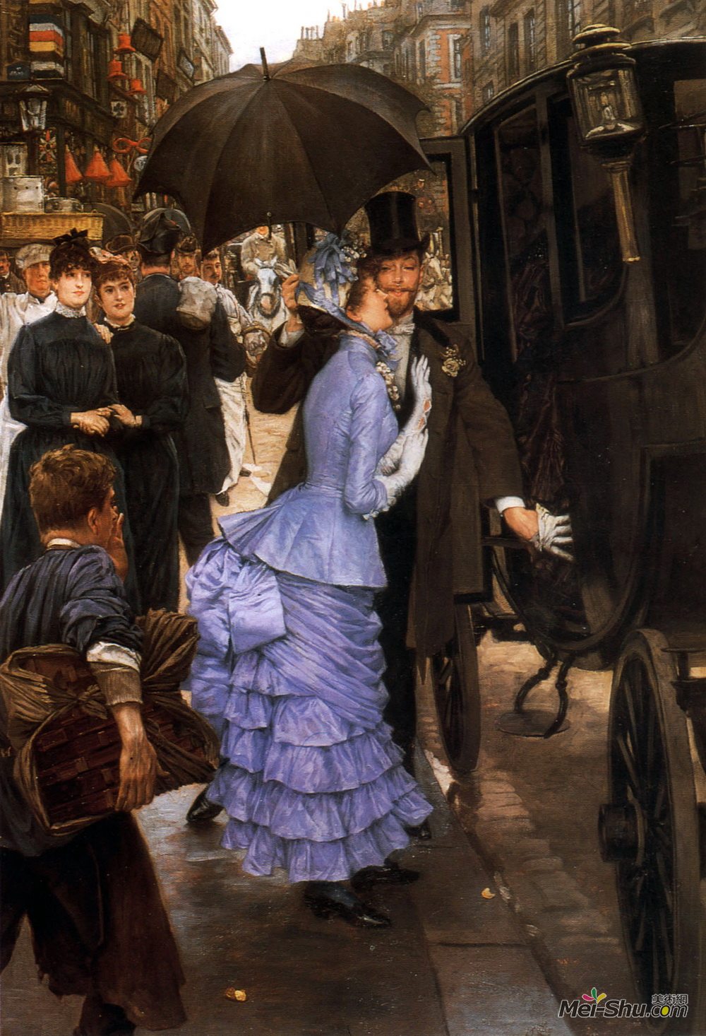 詹姆斯·天梭(James Tissot)高清作品《旅行者》