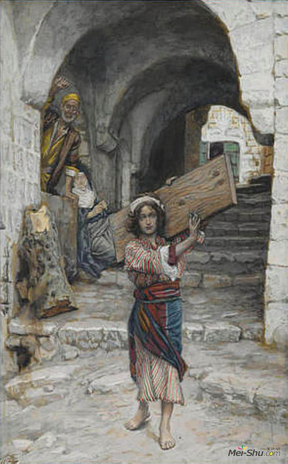 詹姆斯·天梭(James Tissot)高清作品《The Youth of Jesus, illustration for 'The Life of Ch》