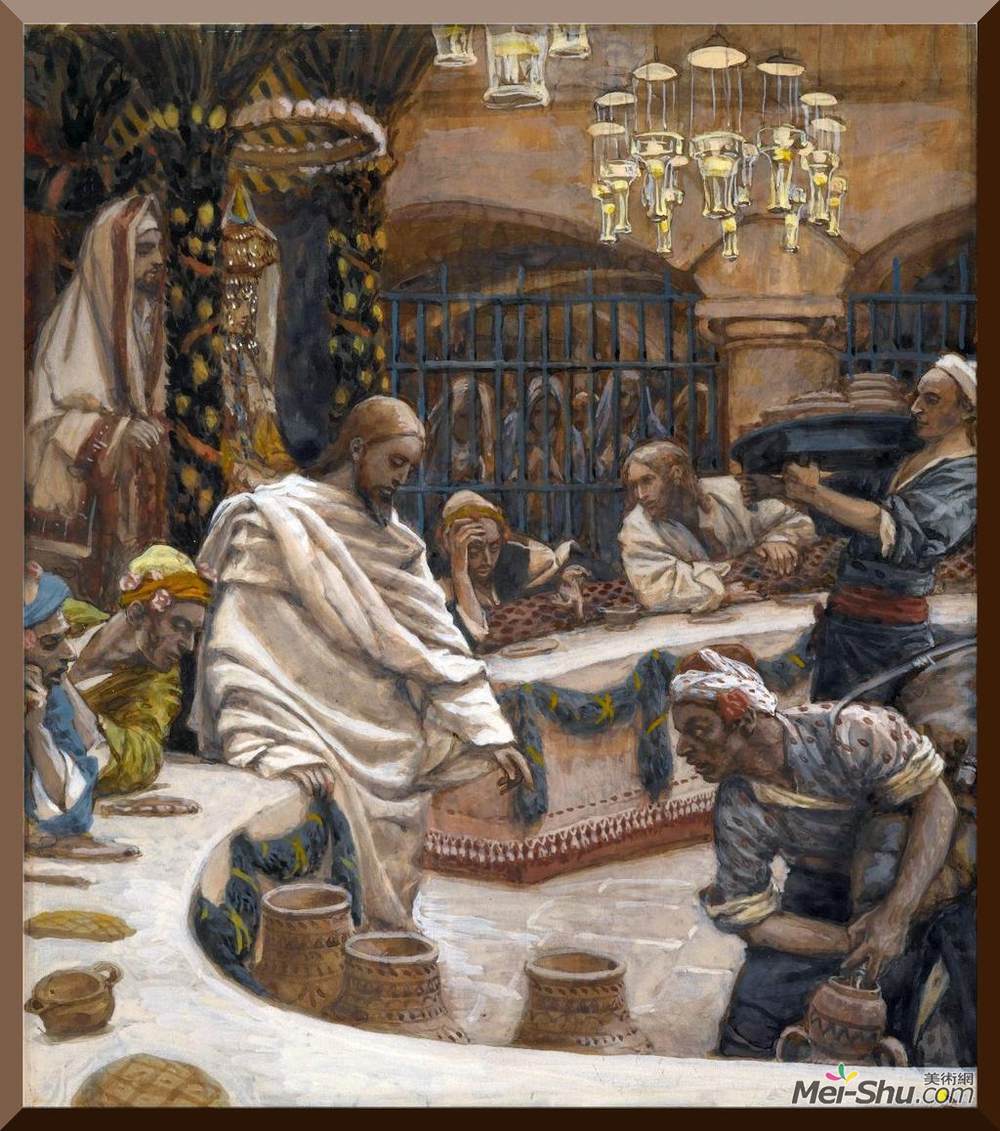 詹姆斯·天梭(James Tissot)高清作品《Weddding at Cana》