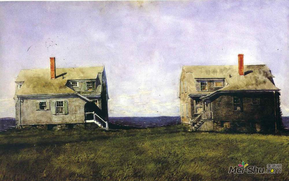 杰米·韦思(Jamie Wyeth)高清作品《双人房》
