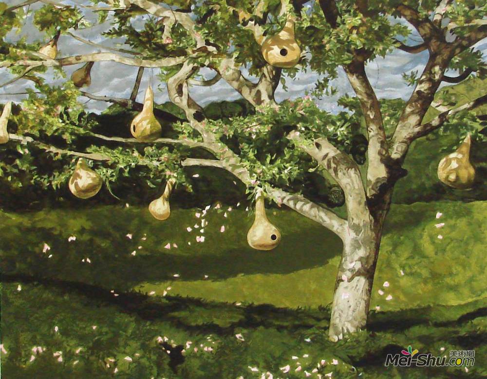 《葫芦树》杰米·韦思(jamie wyeth)高清作品欣赏