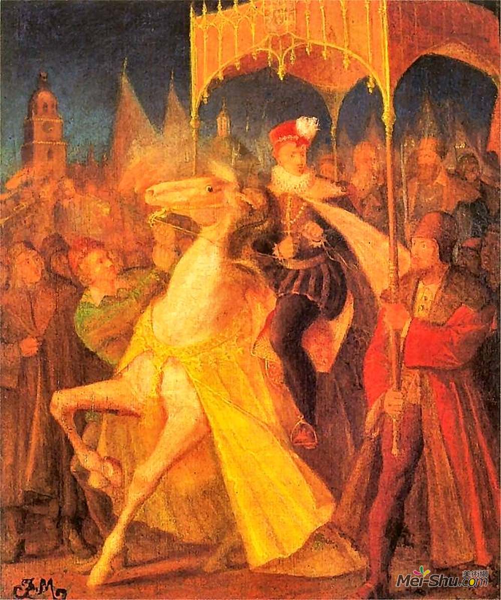 扬·马泰伊科(Jan Matejko)高清作品《进入瓦洛伊斯》