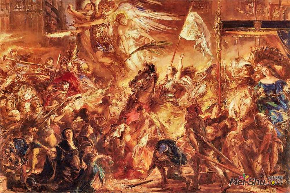 扬·马泰伊科(Jan Matejko)高清作品《奥尔良女仆》