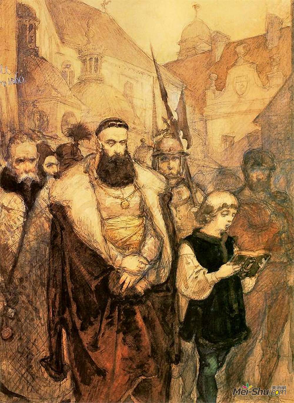 扬·马泰伊科(Jan Matejko)高清作品《塞缪尔·兹博洛夫斯基》