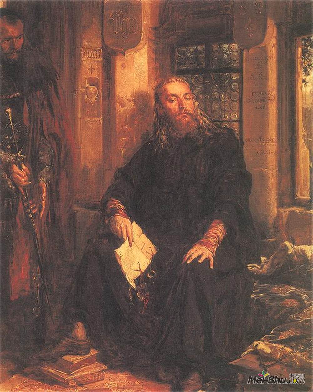 扬·马泰伊科(Jan Matejko)高清作品《瓦迪斯瓦夫白和第戎》