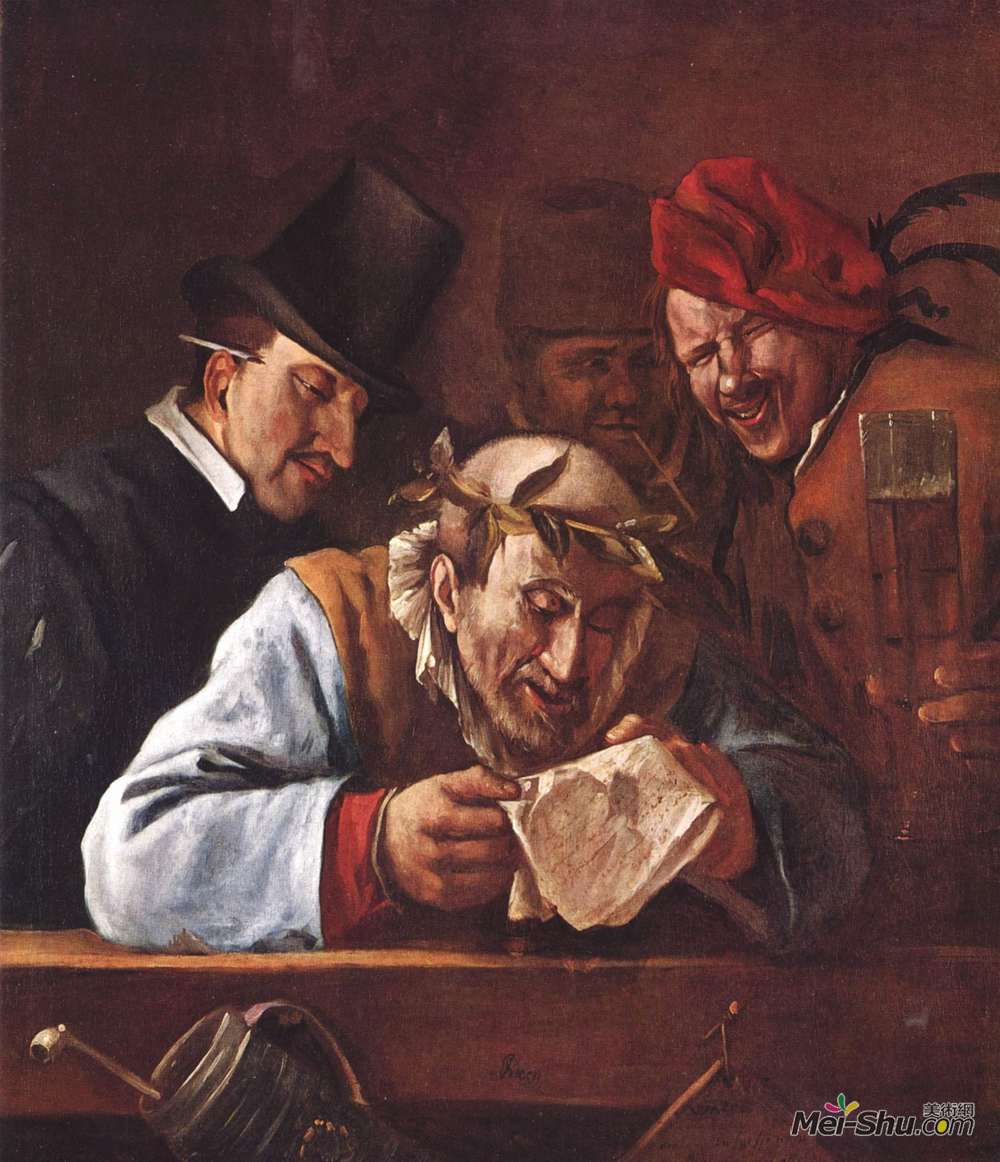 扬·斯蒂恩(Jan Steen)高清作品《获胜的演说家》
