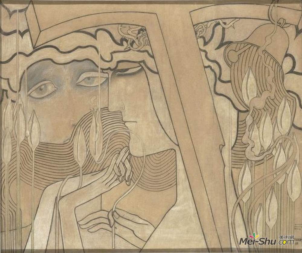 简·托罗普(Jan Toorop)高清作品《欲望与满足》