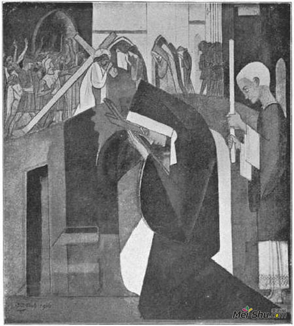 简·托罗普(Jan Toorop)高清作品《维罗尼卡》