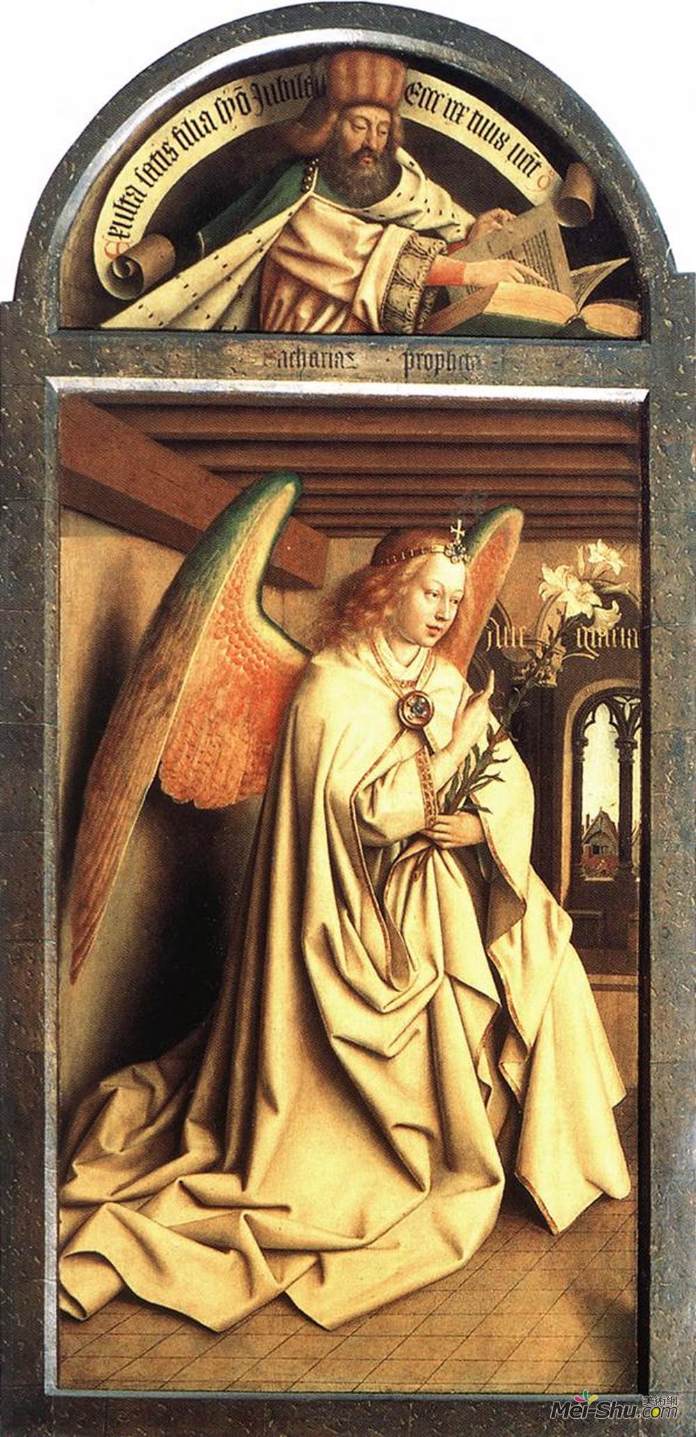 exterior angle,exteriorangle 作品名:angel annunciate, from exterior of left panel of the
