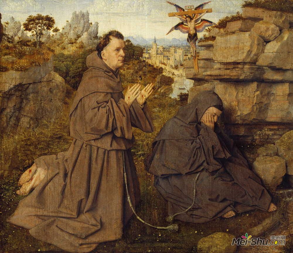 扬·凡·艾克(Jan van Eyck)高清作品《圣法兰西斯受圣痕。》