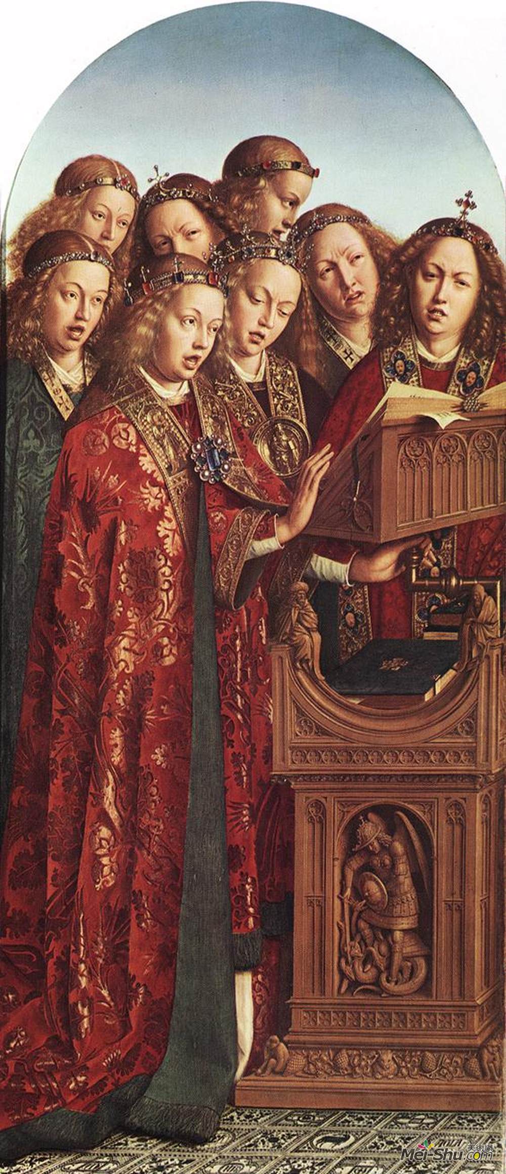 扬·凡·艾克(Jan van Eyck)高清作品《圣坛圣坛》