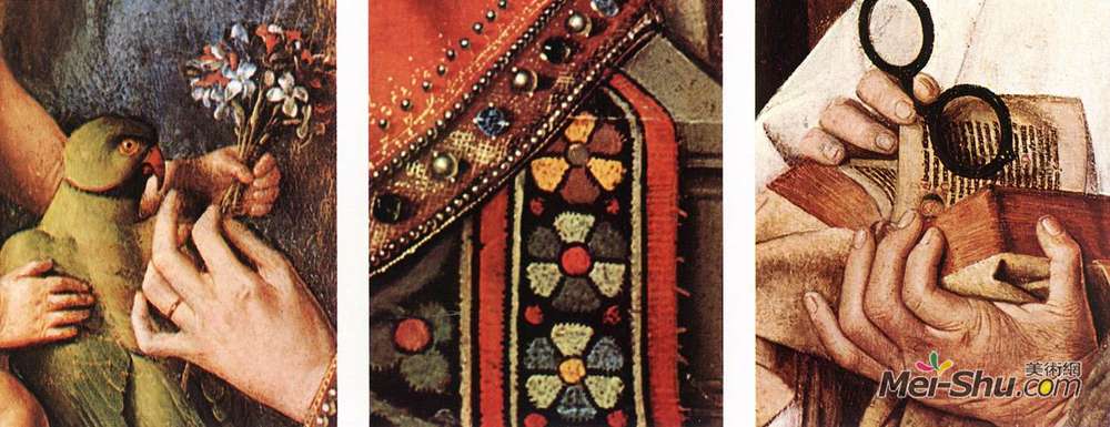 扬·凡·艾克(Jan van Eyck)高清作品《The Madonna of Canon van der Paele (detail)》