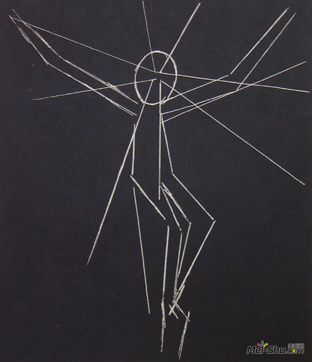 让·阿尔普(Jean Arp)高清作品《十字架上的基督》