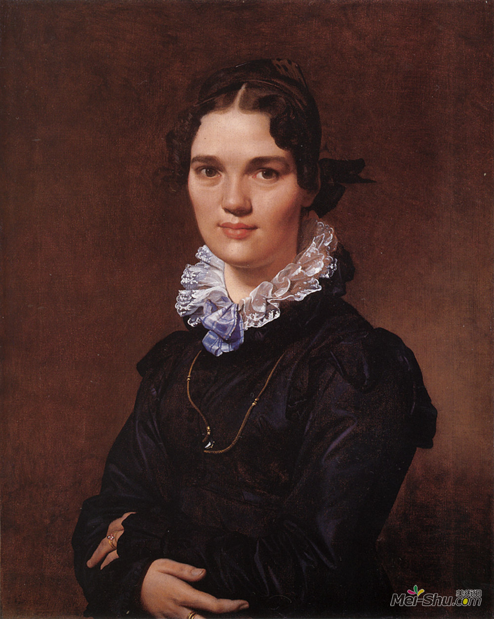 让·奥古斯特·多米尼克·安格尔(Jean Auguste Dominique Ingres)高清作品《Mademoiselle Jeanne-Suzanne-Catherine Gonin, later Madame Py》
