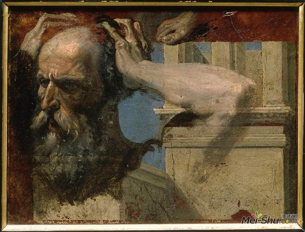 让·奥古斯特·多米尼克·安格尔(Jean Auguste Dominique Ingres)高清作品《圣索菲奥利殉教研究》
