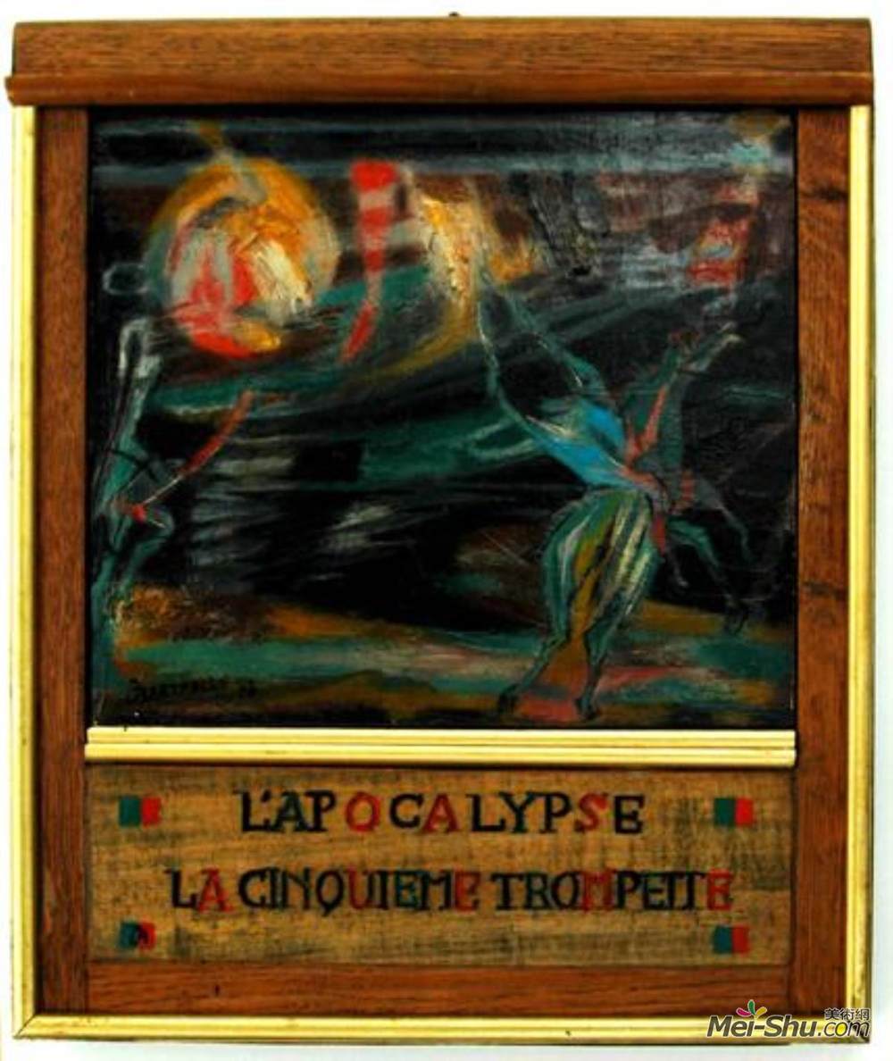 让·伯特尔(Jean Bertholle)高清作品《L'apocalypse, 5&ème trompette》
