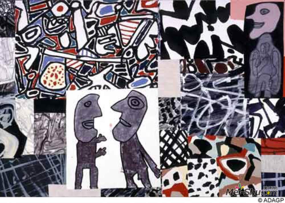 让·杜布菲(Jean Dubuffet)高清作品《评论》