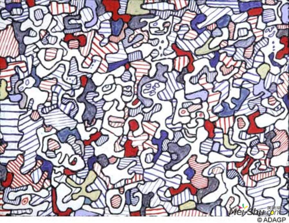 让·杜布菲(Jean Dubuffet)高清作品《来来往往》