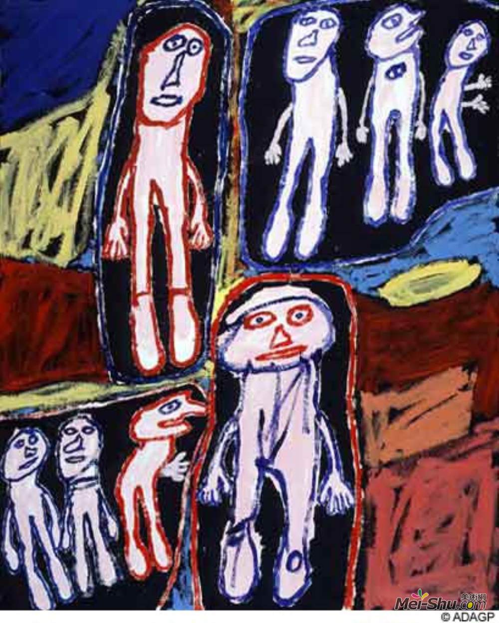 让·杜布菲(Jean Dubuffet)高清作品《现场访问》