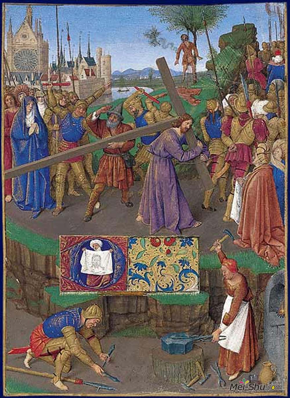 让·富盖(Jean Fouquet)高清作品《携带十字架》