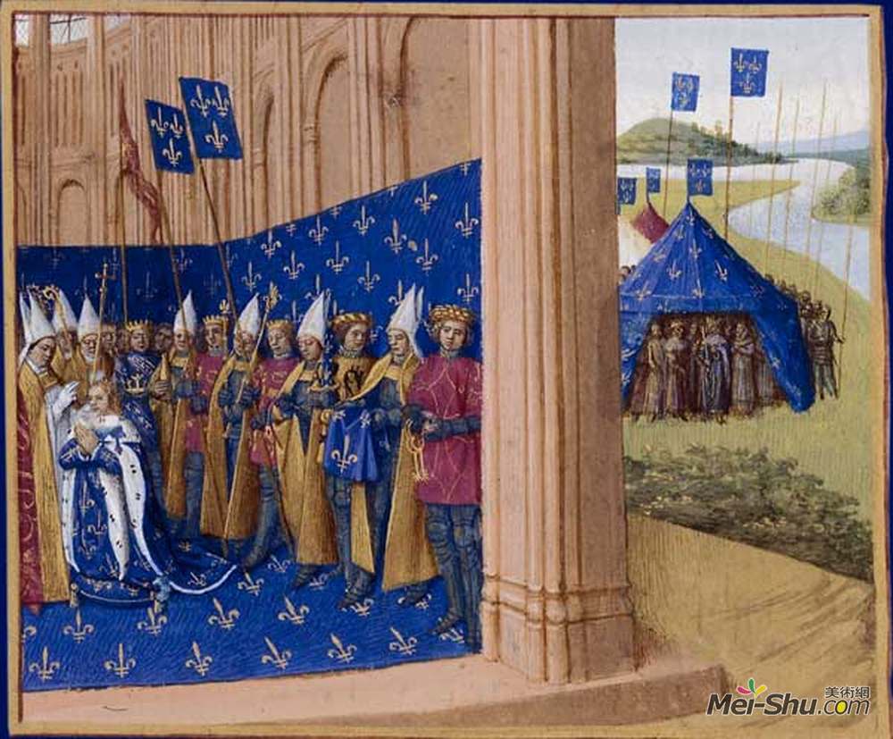 让·富盖(Jean Fouquet)高清作品《洛特尔加冕礼》