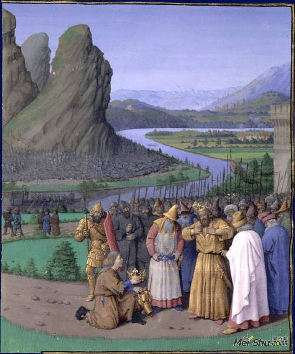 让·富盖(Jean Fouquet)高清作品《戴维对撒乌耳之死的认识》