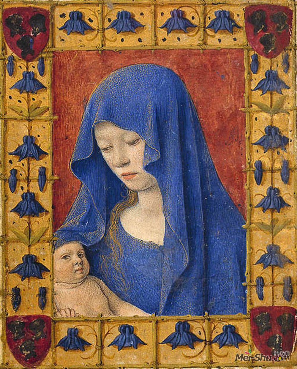 让·富盖(Jean Fouquet)高清作品《玛丽抱着基督的孩子》