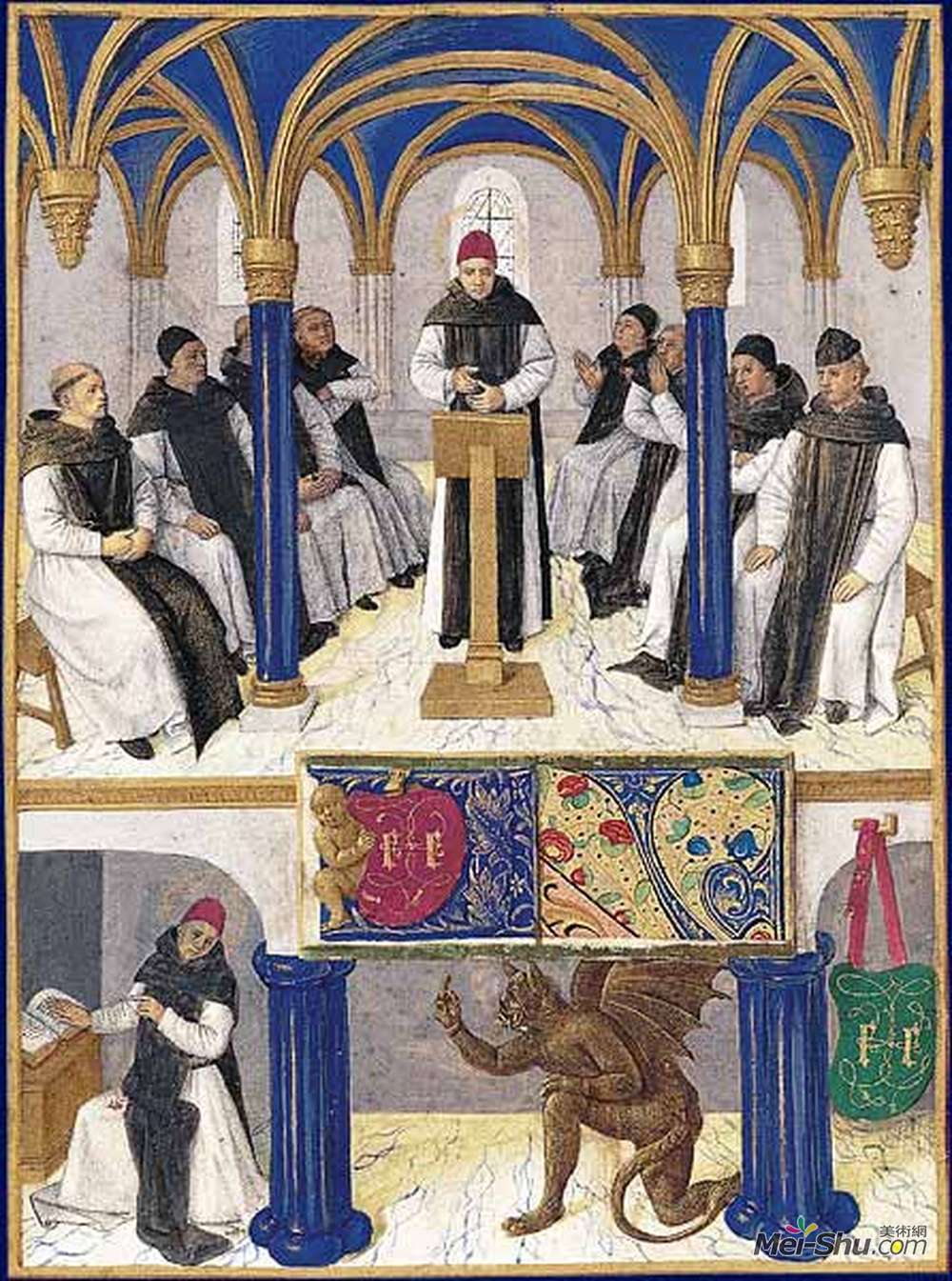 让·富盖(Jean Fouquet)高清作品《圣伯纳德》