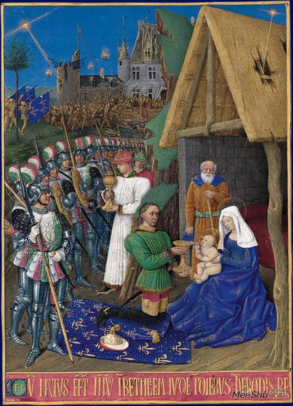让·富盖(Jean Fouquet)高清作品《贤士的崇拜》