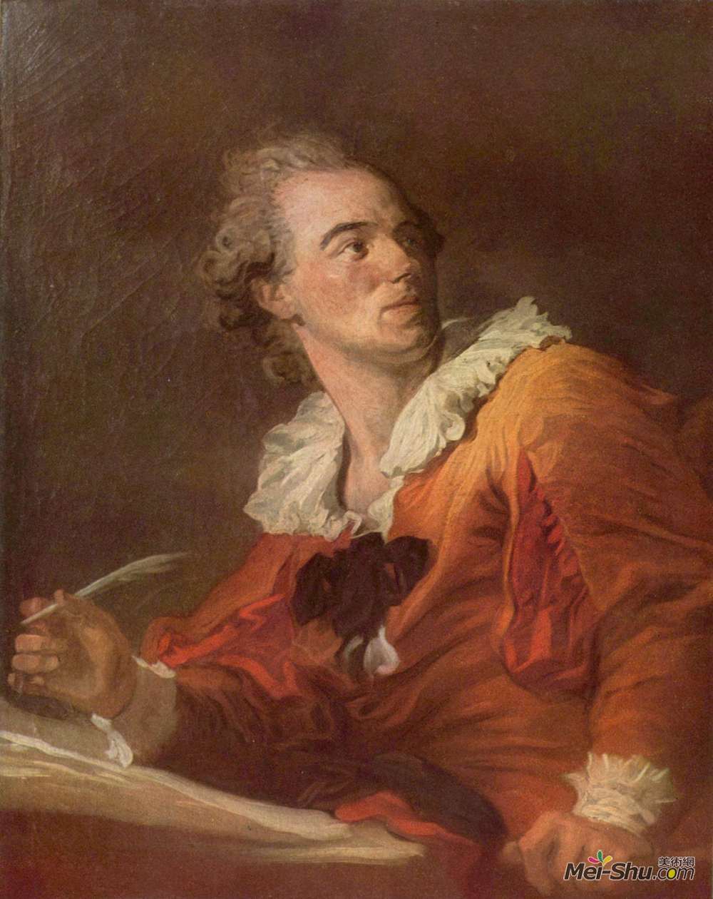 让-奥诺雷·弗拉贡纳尔(Jean-Honore Fragonard)高清作品《灵感》