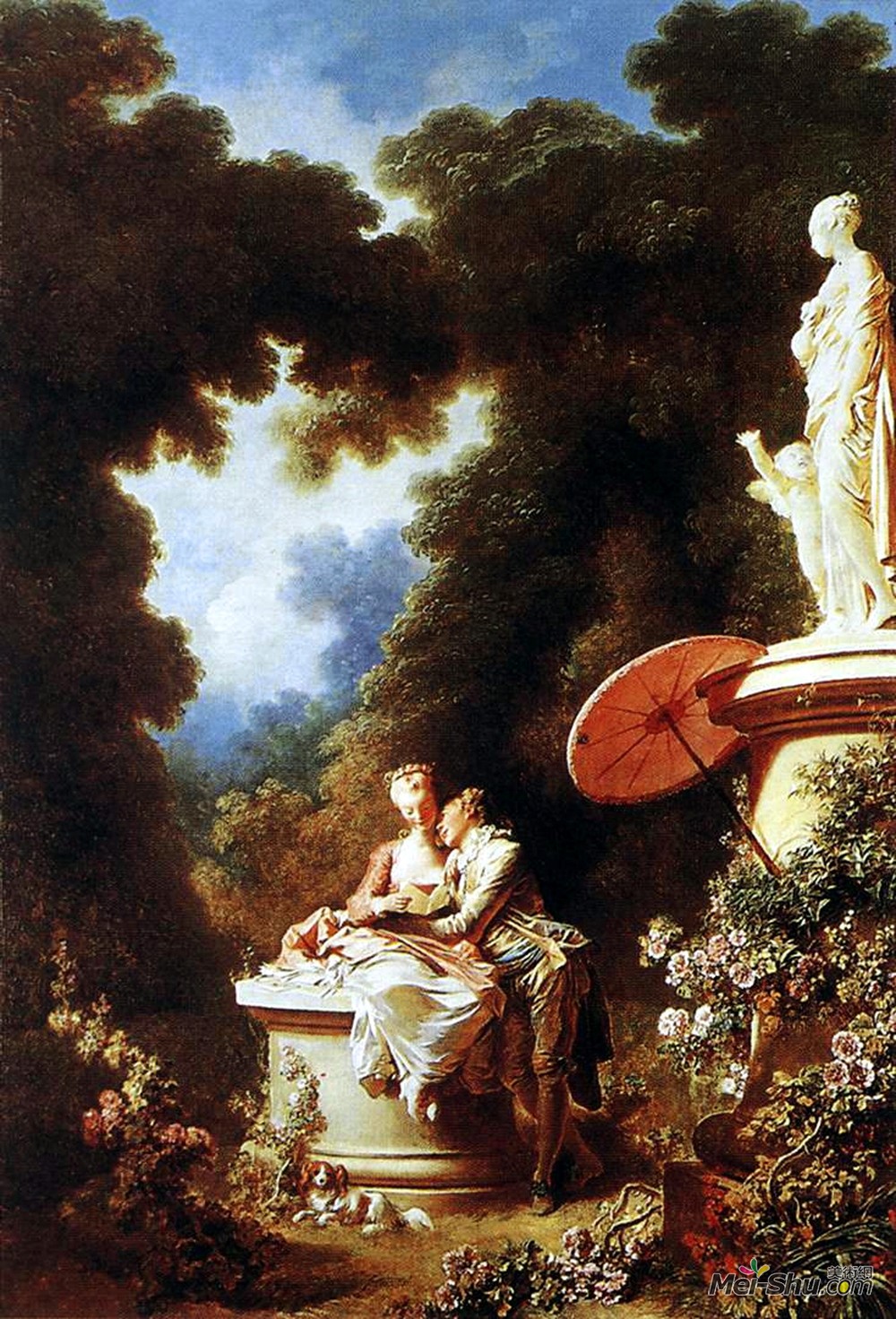 让-奥诺雷·弗拉贡纳尔(Jean-Honore Fragonard)高清作品《爱的忏悔》