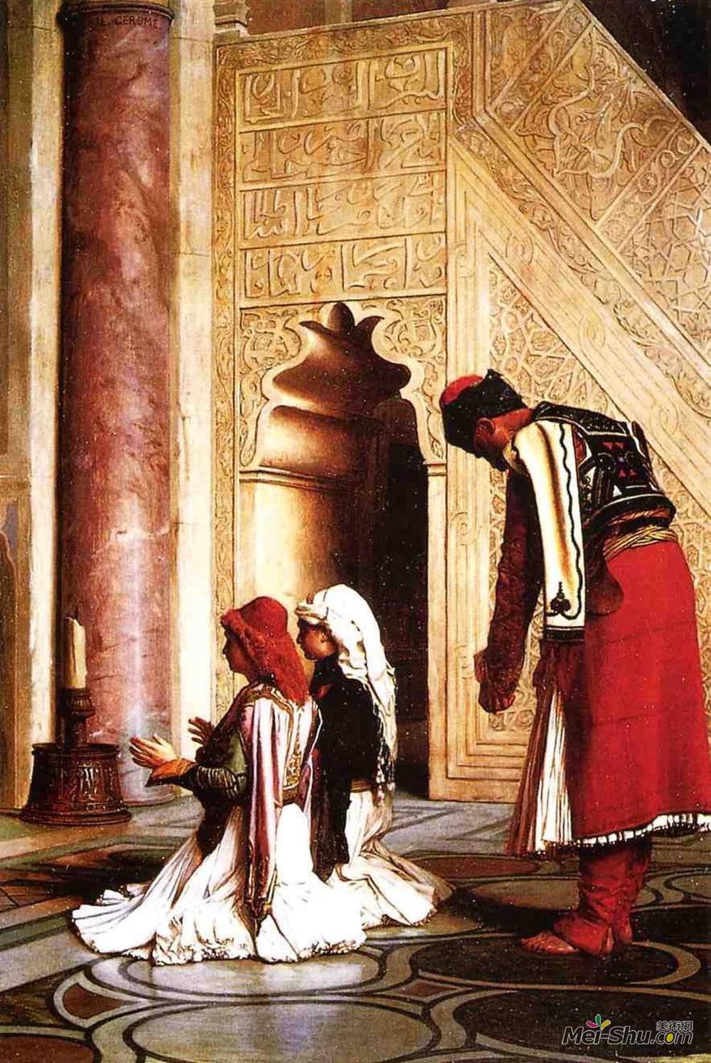 让·莱昂·热罗姆(Jean-Leon Gerome)高清作品《皈依伊斯兰教的希腊青年——年轻希腊人》