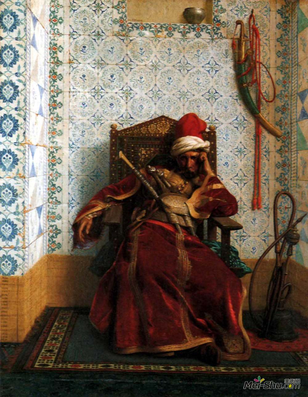 让·莱昂·热罗姆(Jean-Leon Gerome)高清作品《马科斯·博塔萨里斯》