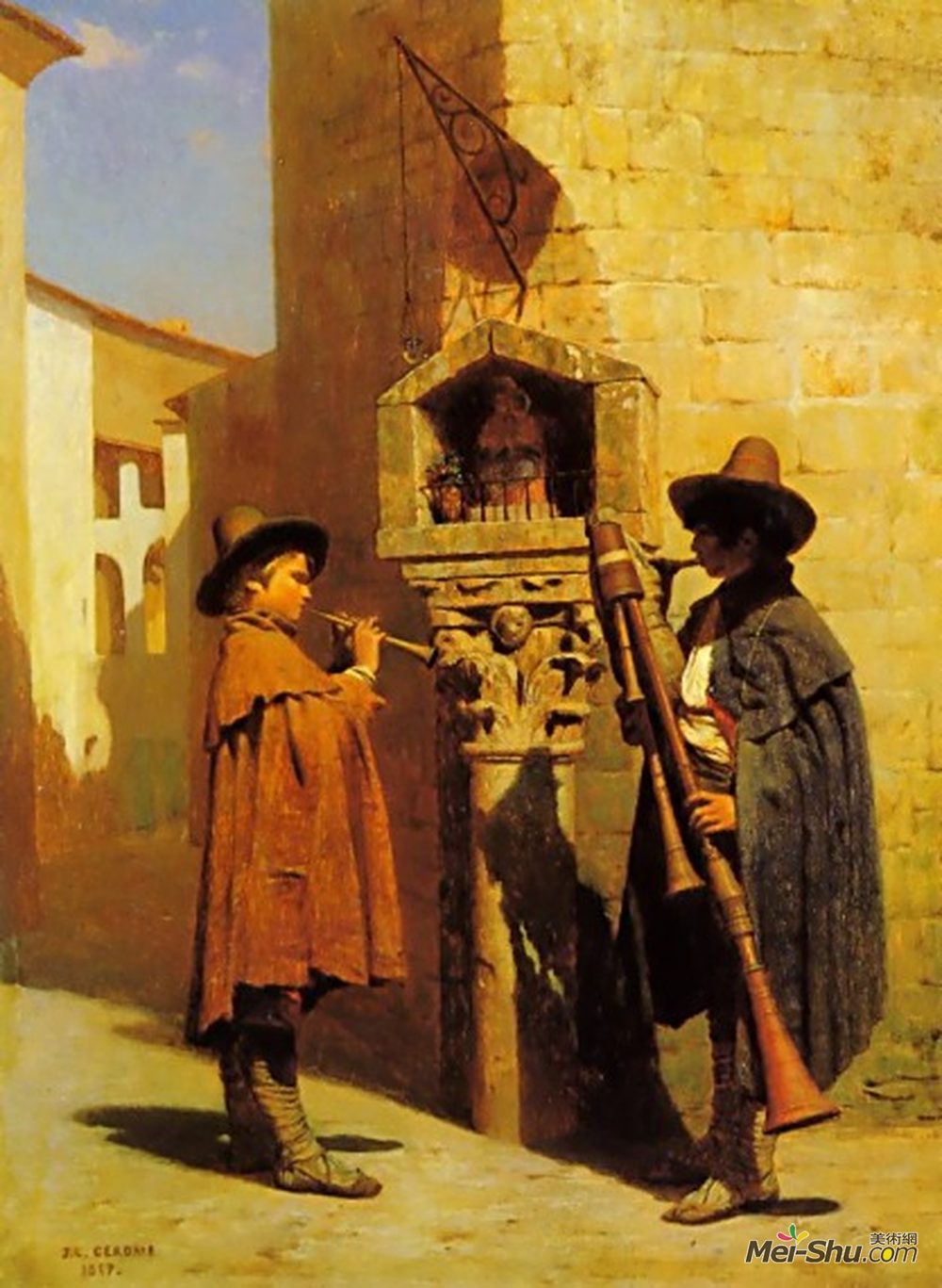 让·莱昂·热罗姆(Jean-Leon Gerome)高清作品《皮费拉里》