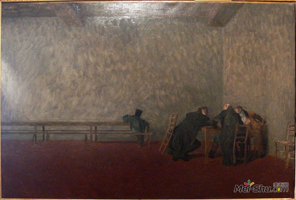 让·莱昂·热罗姆(Jean-Leon Gerome)高清作品《同谋者，在沙龙上演》