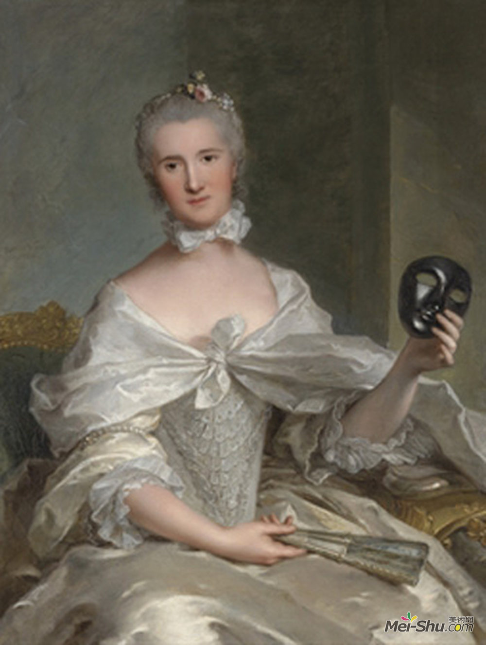 让-马克·纳蒂埃(Jean-Marc Nattier)高清作品《Portrait de la comtesse de S&érent》