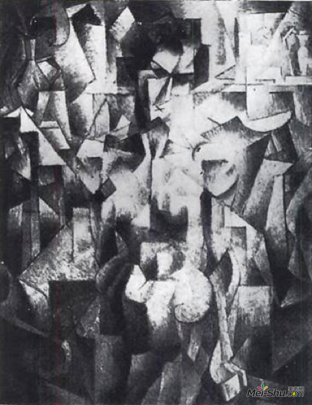 让·梅金杰(Jean Metzinger)高清作品《Nu &à la chemin&ée》