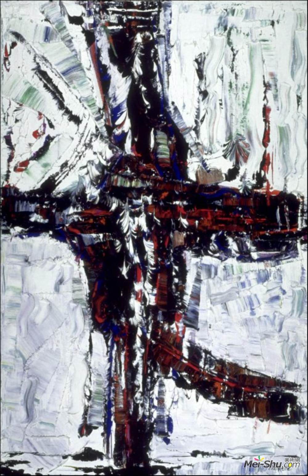 《冬天的路径》让–保罗·利奥佩尔(jean-paul riopelle)高清作品欣赏