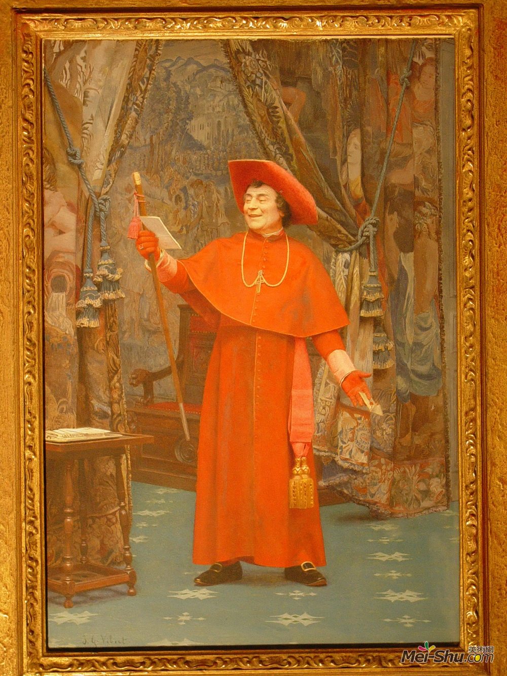 吉安·乔治斯·维伯特(jehan georges vibert)高清作品《红衣主教,读