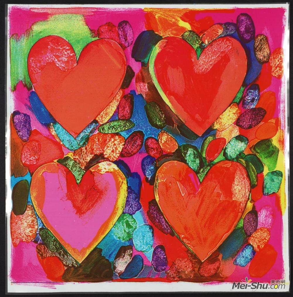 吉姆·狄恩(Jim Dine)高清作品《四颗心》