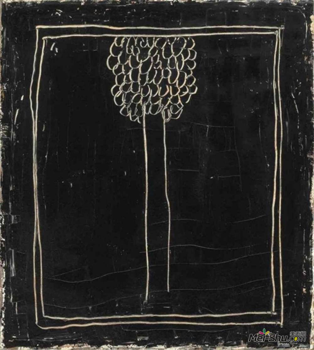 琼·埃尔南德斯·皮胡安(Joan Hernandez Pijuan)高清作品《黑柏树》