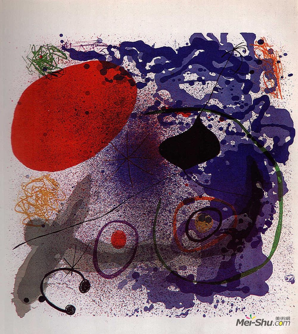 胡安·米罗(Joan Miro)高清作品《击球二号》