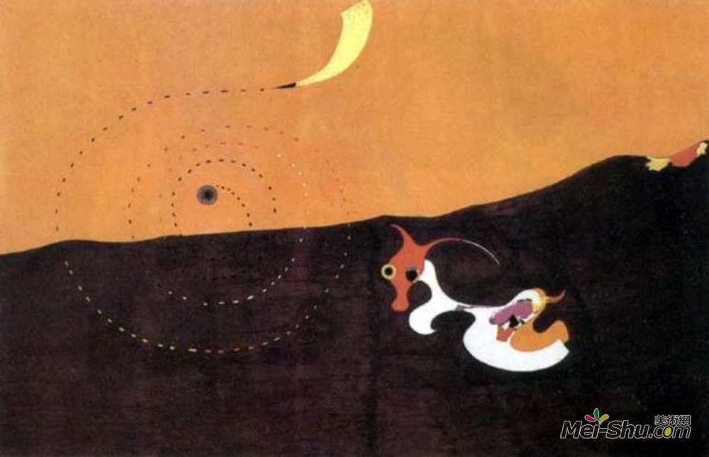 胡安·米罗(Joan Miro)高清作品《景观（野兔）》