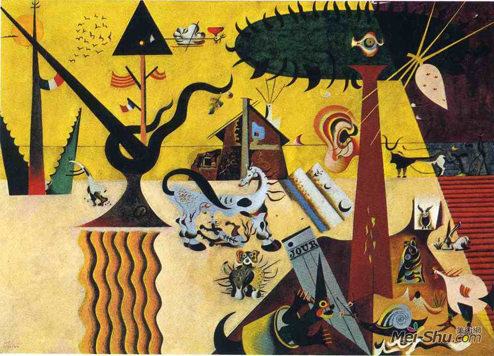 胡安·米罗(Joan Miro)高清作品《耕田》