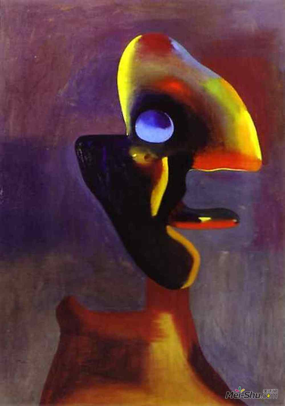 胡安·米罗(Joan Miro)高清作品《男人的头颅》