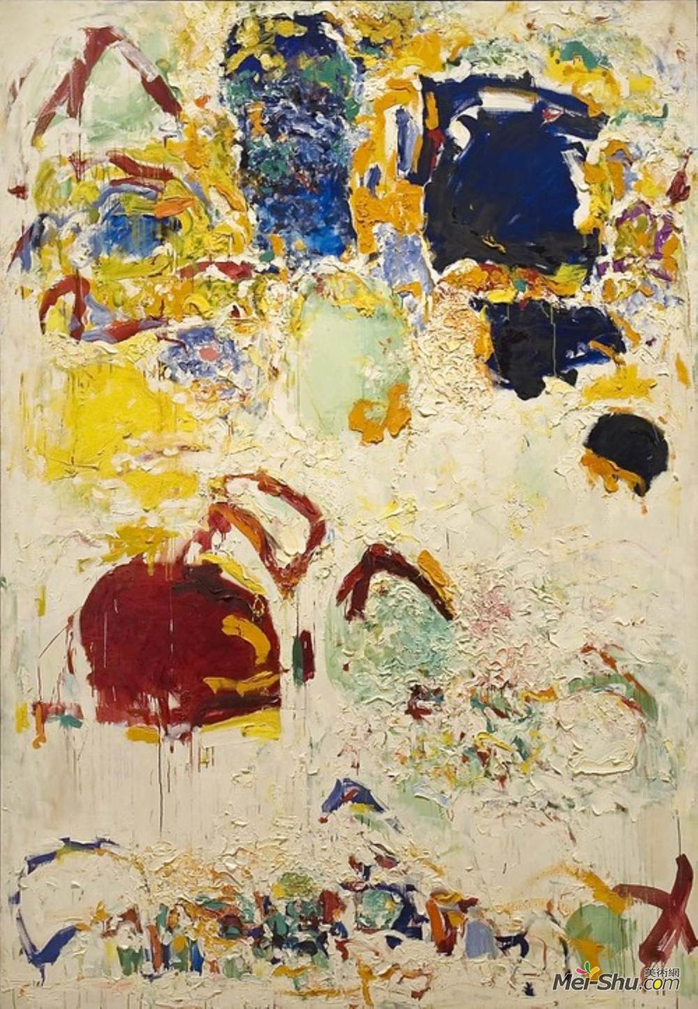 霍安·米切尔(Joan Mitchell)高清作品《空竹（雪和花）》