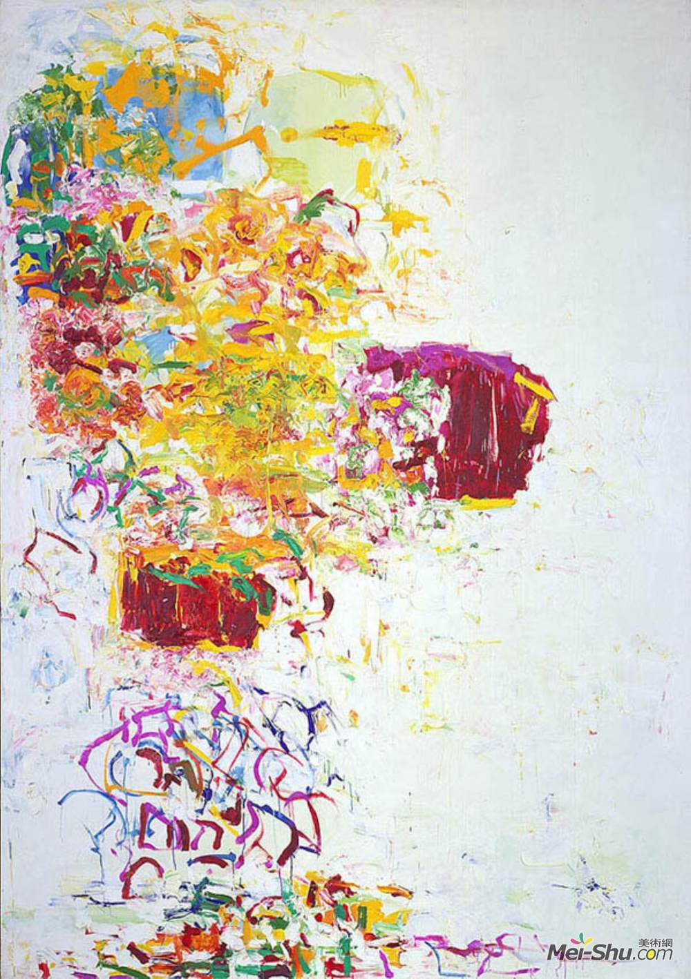 霍安·米切尔(Joan Mitchell)高清作品《向日葵III》
