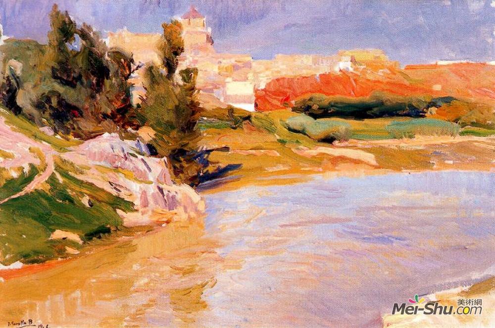 华金·索罗拉(Joaquín Sorolla)高清作品《Covachuelas, Toledo》